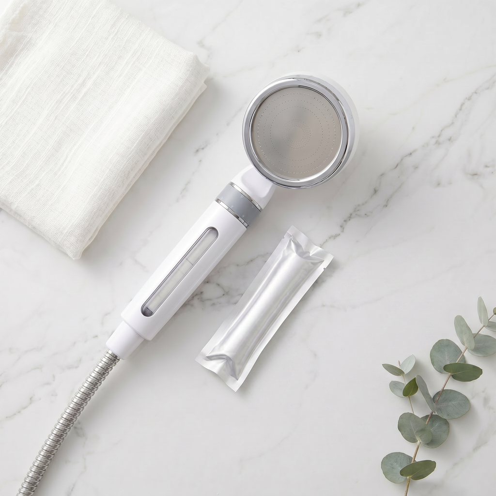 The Essentials | Filtered Shower Head + 1 Extra Filter (3 Months) (Copie)