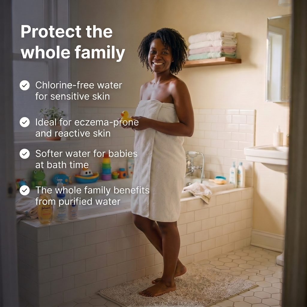 The Serenity Kit | Filtered Shower Head + 4 Extra Filters (12 Months) Black skin